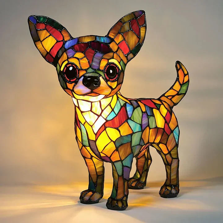 Skanto | Lumidog Håndlaget Lysende Hund Lampe – Ambient Belysning og Gave