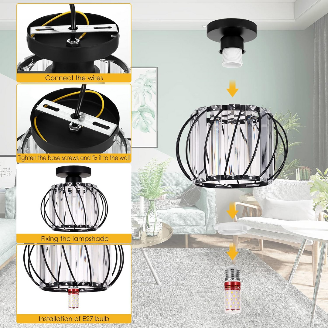 Glass Ceiling Light | Skanto