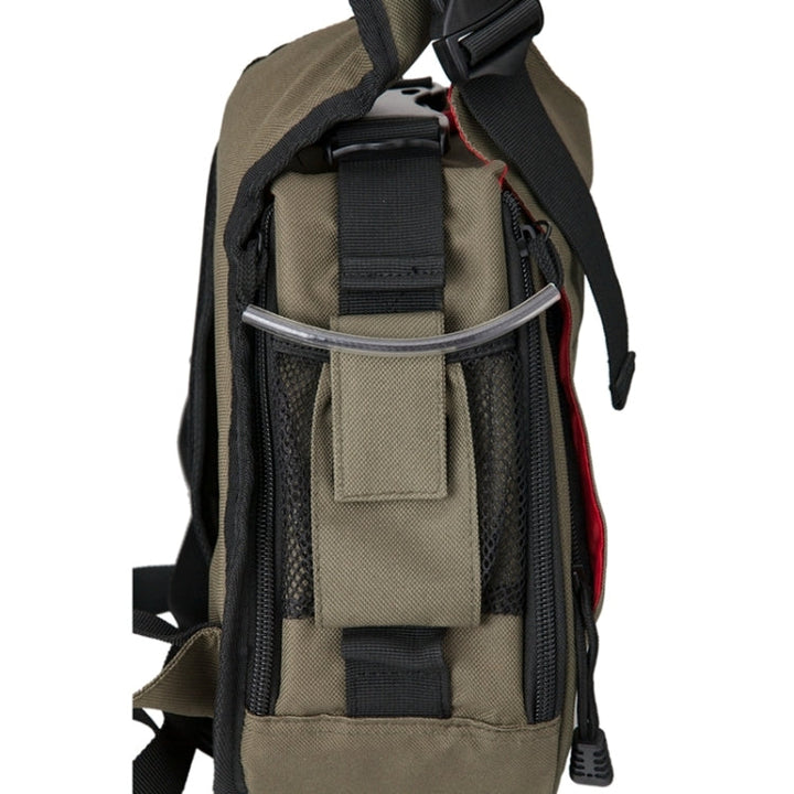 Skanto | CADEN Triangle Tscope Sling Shoulder Cross Digital Camera Bags Case Soft Bag with Rain Cover for Canon Nikon Sony K1, Størrelse: 36*31*15cm (Hærgrønn)