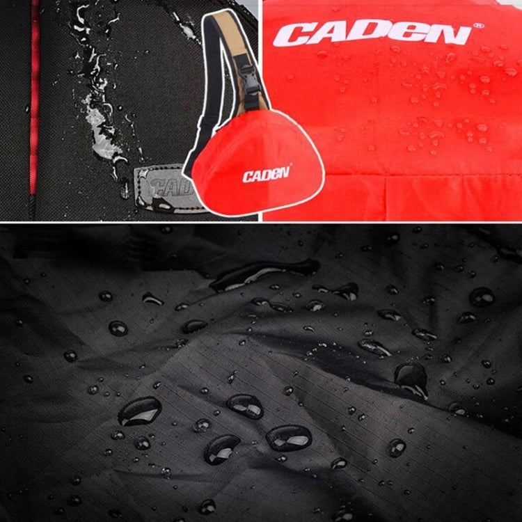 Norvo | CADEN Triangle Tscope Sling Shoulder Cross Digital Camera Bags Case Soft Bag with Rain Cover for Canon Nikon Sony K1, Størrelse: 36*31*15cm (Hærgrønn)