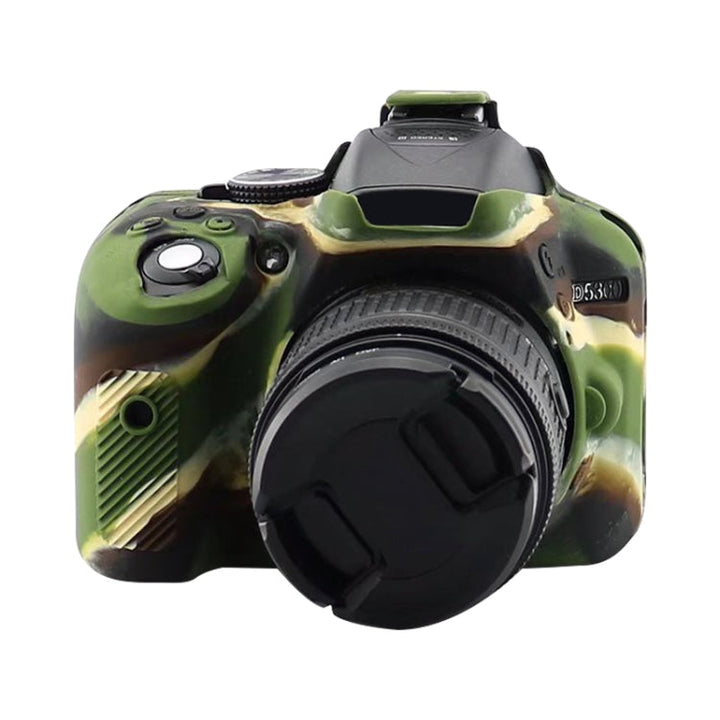 Skanto | Myk silikonbeskyttelsesdeksel for Nikon D5300 (Kamuflasjemønster)