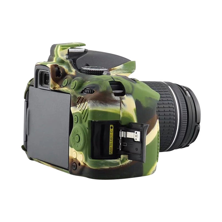 Skanto | Myk silikonbeskyttelsesdeksel for Nikon D5300 (Kamuflasjemønster)