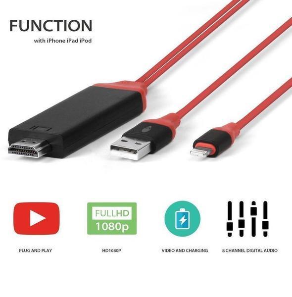 Skanto | Iphone skjerm til Hdtv kabel