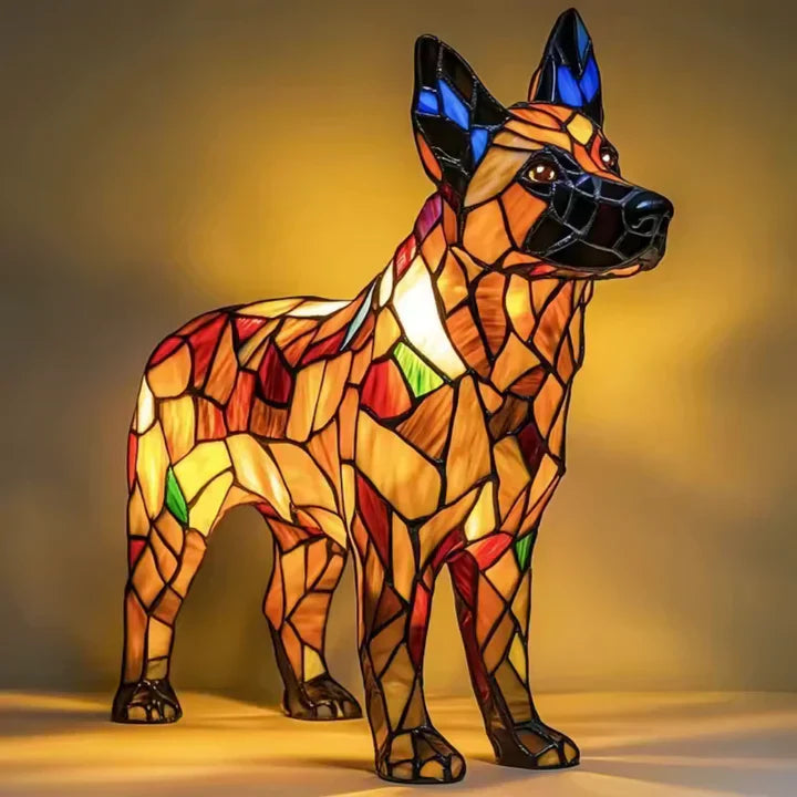 Lumidog Håndlaget Opplysende Hundelampe – Ambient Belysning og Gave | Skanto