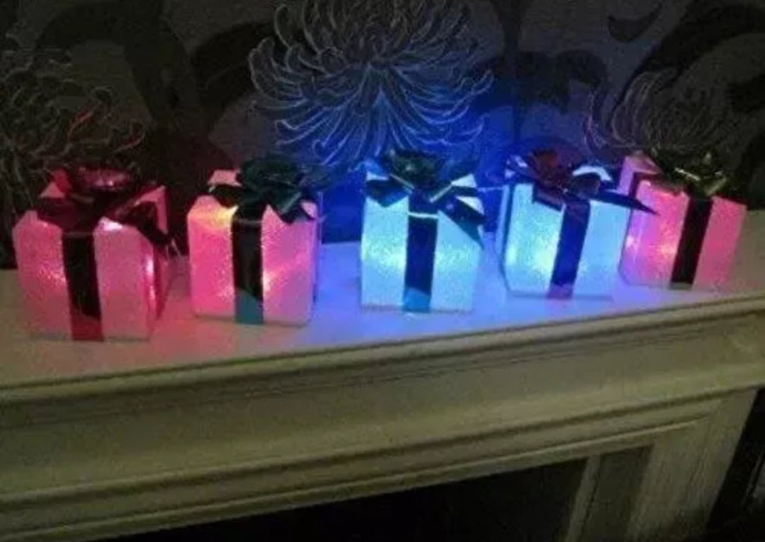Skanto | 5x LED Mini Gaveboks Dekorasjoner