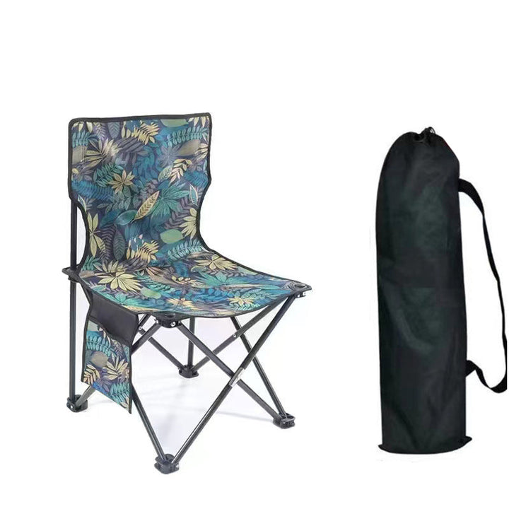 Moderne Skandinavisk Oxford Stof Stål X-formet Sammenklappelig Udendørs Stol Med Rygstøtte Til Camping & Strand | Skanto