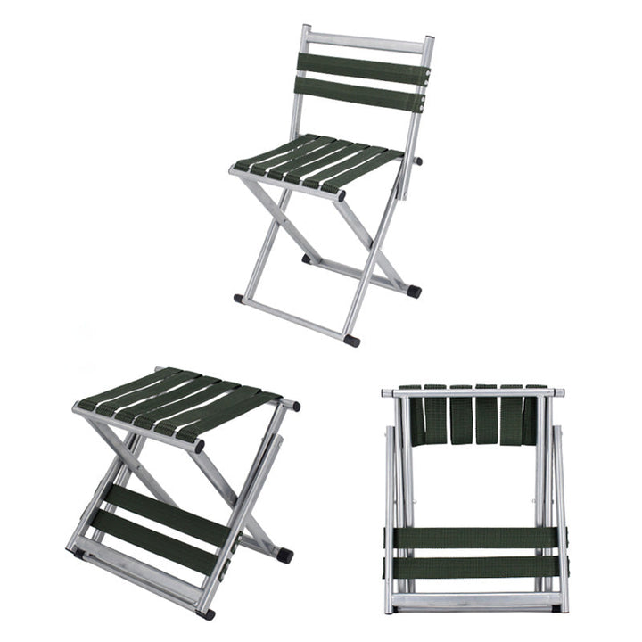 Moderne nordiske firkantet nylon metall sammenleggbare campingstol fiske stol ryggstøtte for utendørs terrasse | Skanto