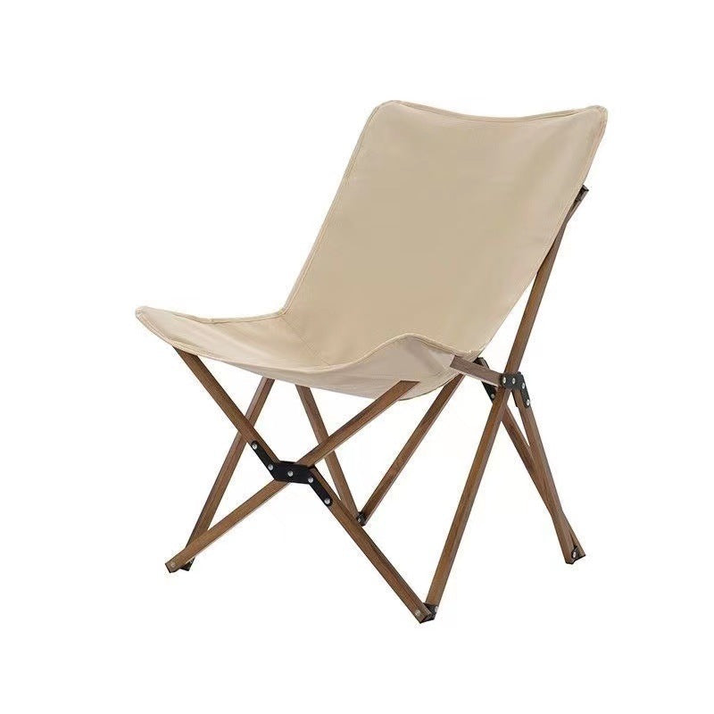 Moderne industriell Oxford-stoff hardware sammenleggbart campingstol ryggstøtte for utendørs terrasse | Skanto