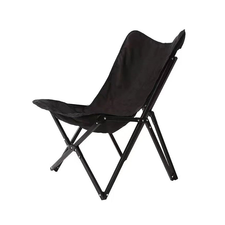 Moderne industriell Oxford-stoff hardware sammenleggbart campingstol ryggstøtte for utendørs terrasse | Skanto