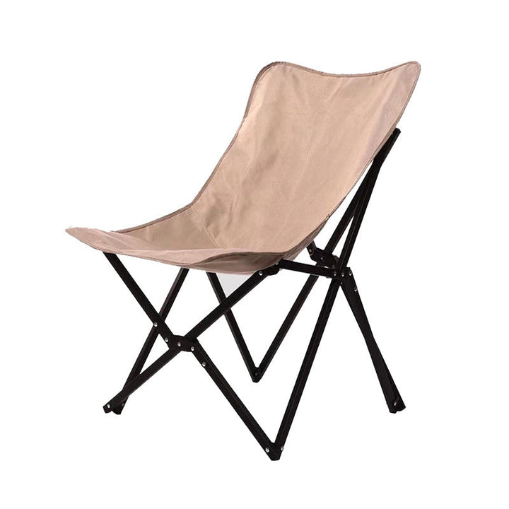Moderne industriell Oxford-stoff hardware sammenleggbart campingstol ryggstøtte for utendørs terrasse | Skanto