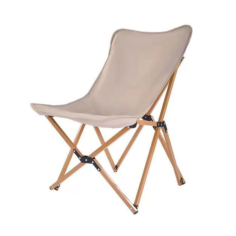 Moderne industriell Oxford-stoff hardware sammenleggbart campingstol ryggstøtte for utendørs terrasse | Skanto
