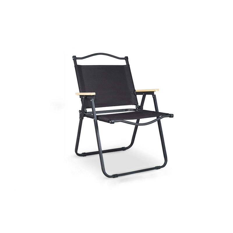 Moderne Minimalistisk Rektangulær Utendørs Karbonstål Aluminium Legert Bøk Tre Oxford Stoff PET Sammenleggbar Bærbar Avtakbar Camping Stol Ryggstøtte Armlene For Hage | Skanto