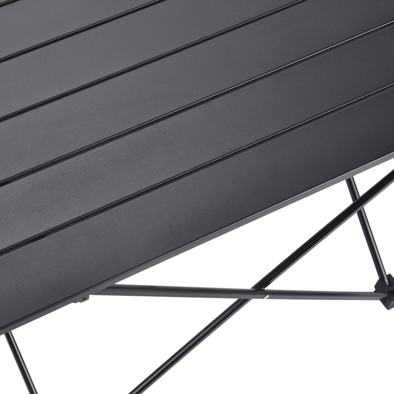 Sammenleggbart firkantet sidebord laget av karbonstål og aluminium for utendørs bruk