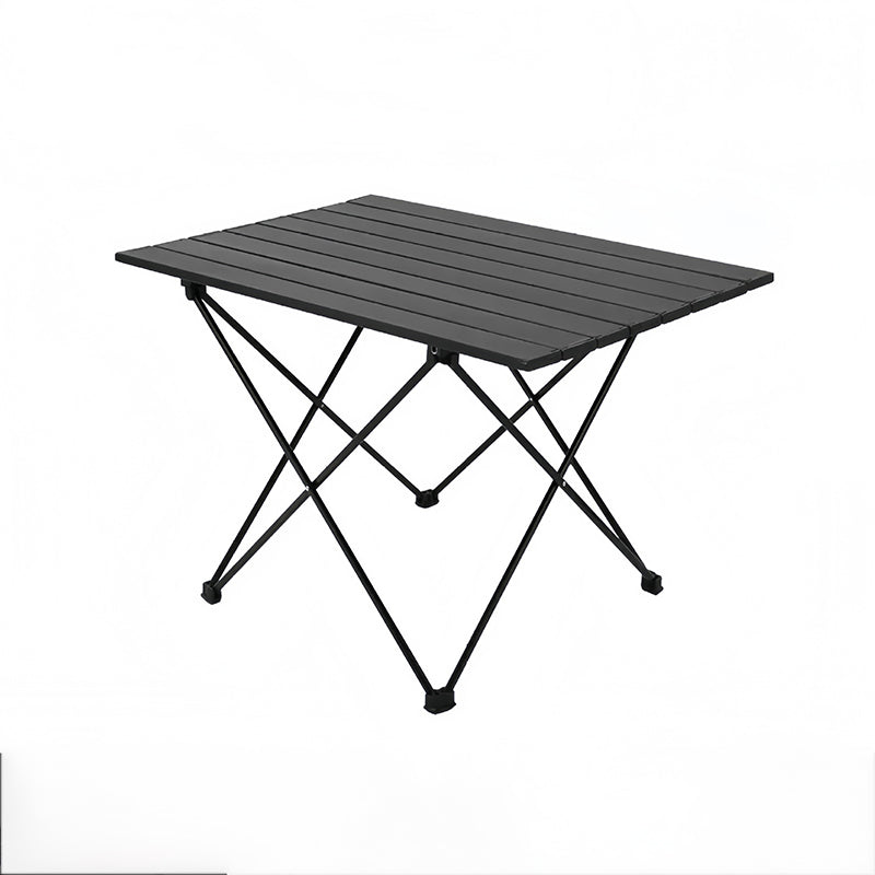 Sammenleggbart firkantet sidebord laget av karbonstål og aluminium for utendørs bruk