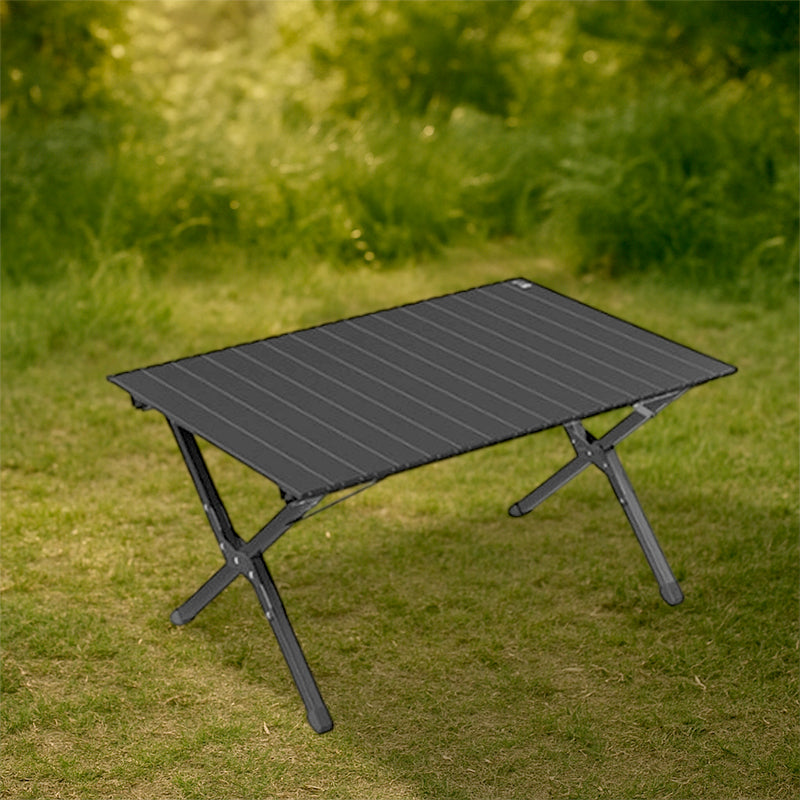 Moderne Minimalistisk Rektangel Karbonstål Utendørs Sammenleggbar Camping Kaffe Bord 1-Nivå For Hage | Skanto