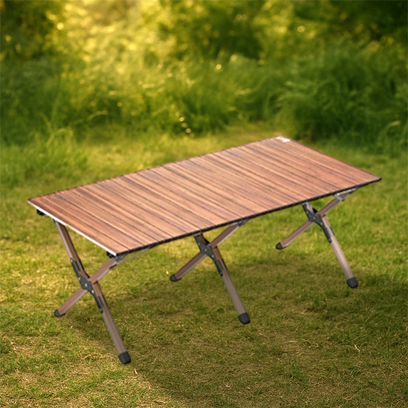 Moderne Minimalistisk Rektangel Karbonstål Utendørs Sammenleggbar Camping Kaffe Bord 1-Nivå For Hage | Skanto