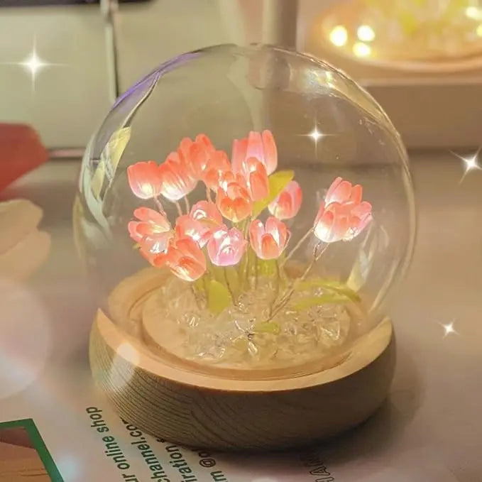 Skanto | DIY Glass Tulip Globe Lamp