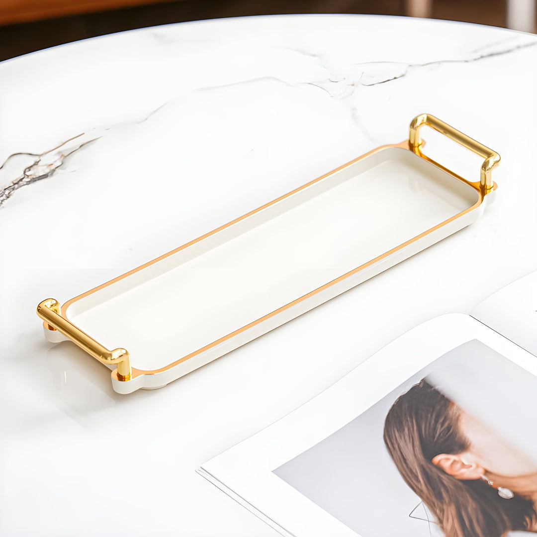 Elegant Luxury Storage Tray for Organizing Home Essentials | Skanto