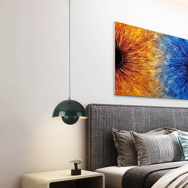 Norvo | Moderne pendellampe med planteakcent og auroraeffekt