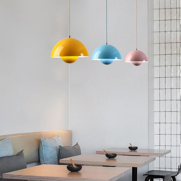 Skanto | Moderne pendellampe med planteakcent og auroraeffekt