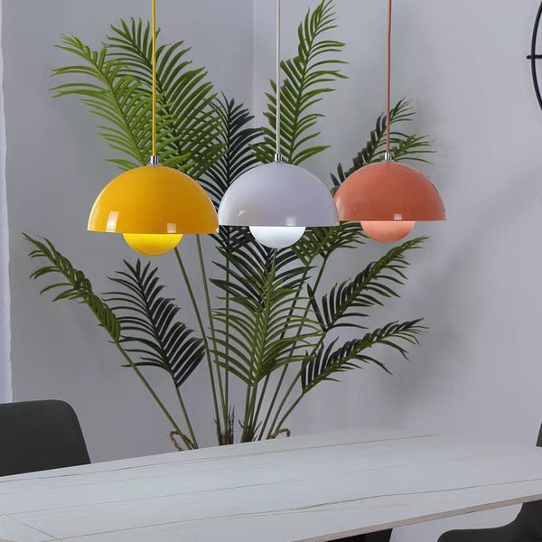 Skanto | Moderne pendellampe med planteakcent og auroraeffekt