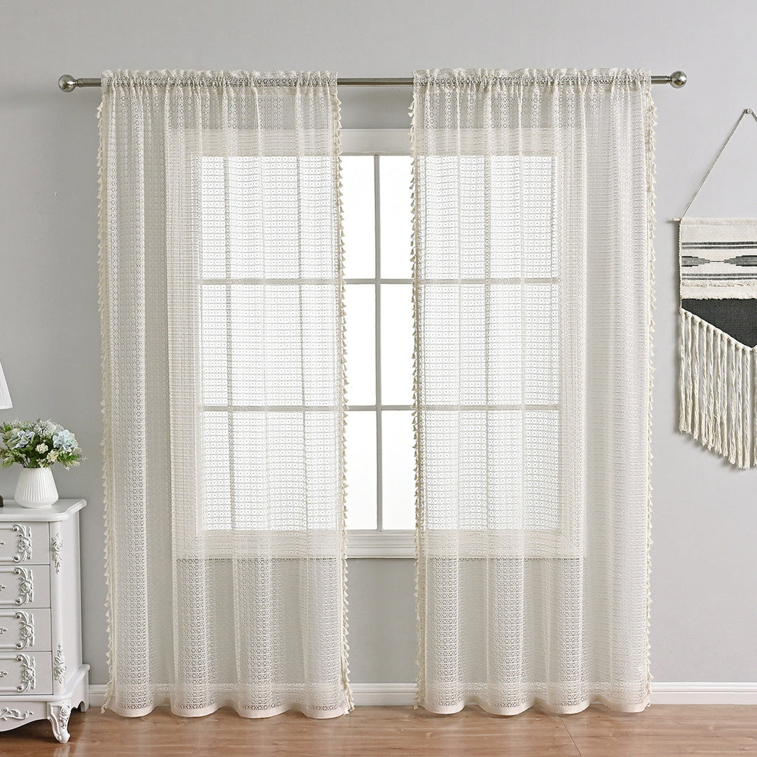 Skanto | LuxeDrape – Myk Beige Voile for Sofistikerte Rom