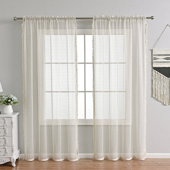 Skanto | LuxeDrape – Myk Beige Voile for Sofistikerte Rom