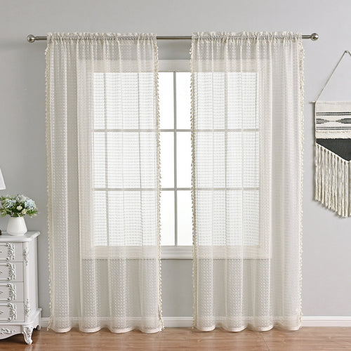 Skanto | LuxeDrape – Myk Beige Voile for Sofistikerte Rom