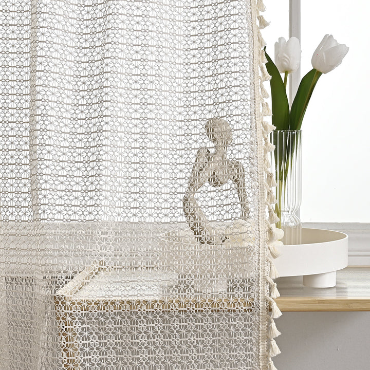 Skanto | LuxeDrape – Myk Beige Voile for Sofistikerte Rom