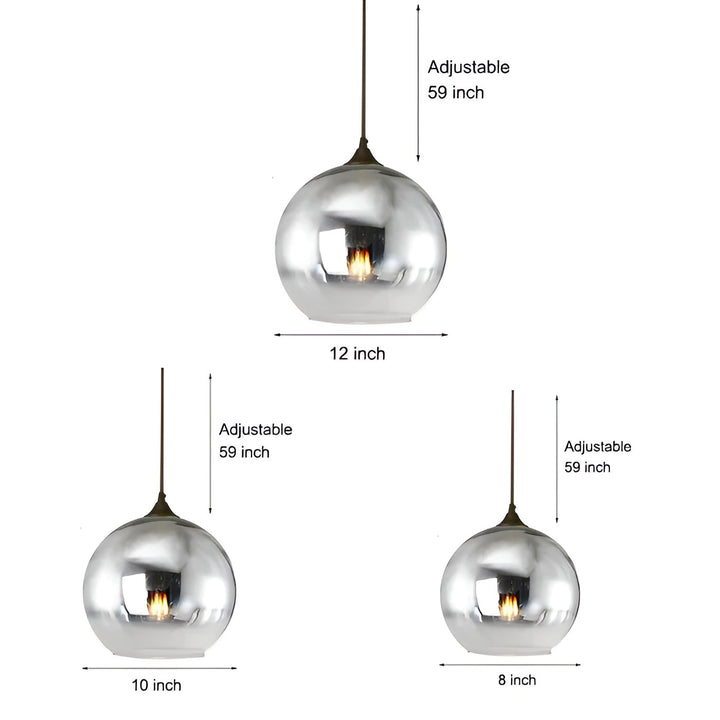 Industril Glass Pendel Lys med LED – Moderne & Dekorativ | Ideell for Kjøkken, Spisestuer & Barer | Skanto