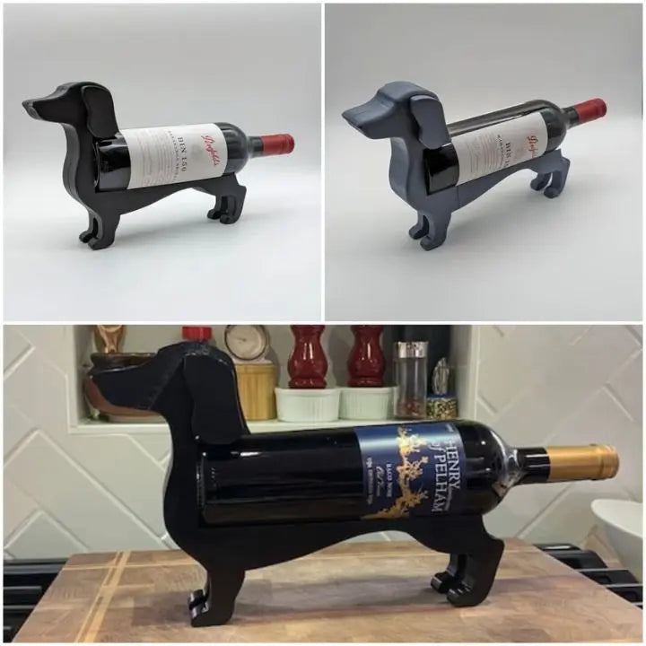 Dachshund vinflaskeholder – Unik, dekorativ vinholder