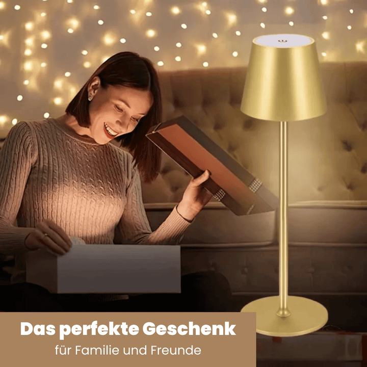 Skanto | LED Bordlampe – Trådløs, Berøringskontroll & Dimmbar Lys
