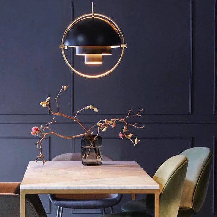 Moderne dansk jern pendellampe – minimalistisk industriell design for spisestue og stue | Skanto