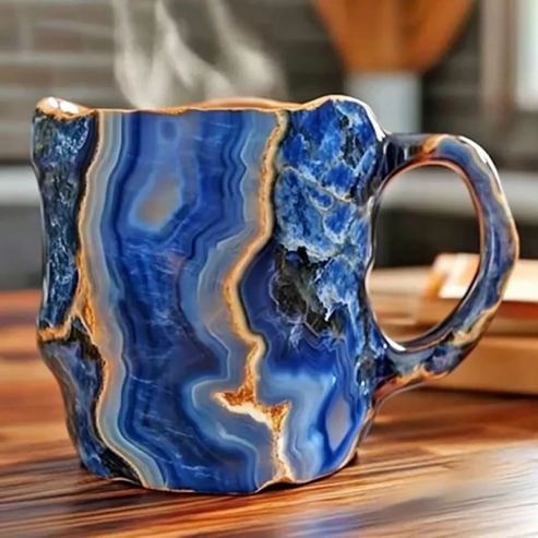 Skanto | CrystalBrew Kaffe Kopper | Elegante mineral krystall kopper for en unik kaffeopplevelse