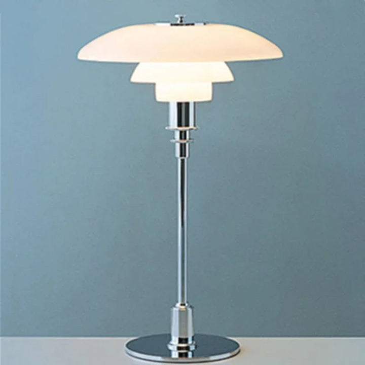 Nordisk skrivebordslampe laget av glass – Minimalistisk LED skrivebelysning, moderne og elegant, ideell for kontor og stue | Skanto