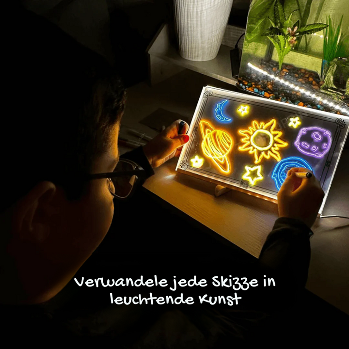 Skanto | LumiArt LED skilt | Kreativt tegnebrett for strålende kunstverk