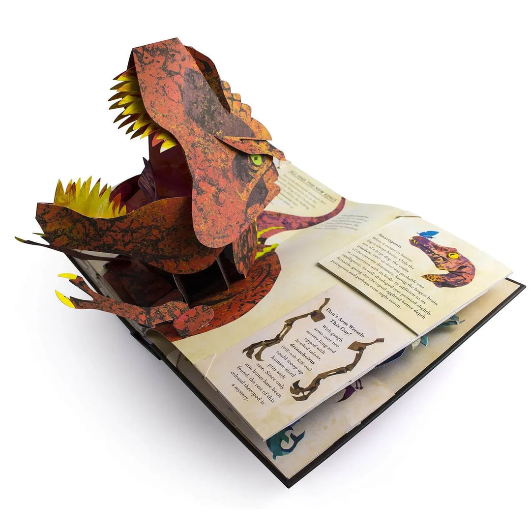 Skanto | DinoWorld 3D Pop-Up Bok | Forhistoriske Dinosaurer & Havmonstre | Innbundet