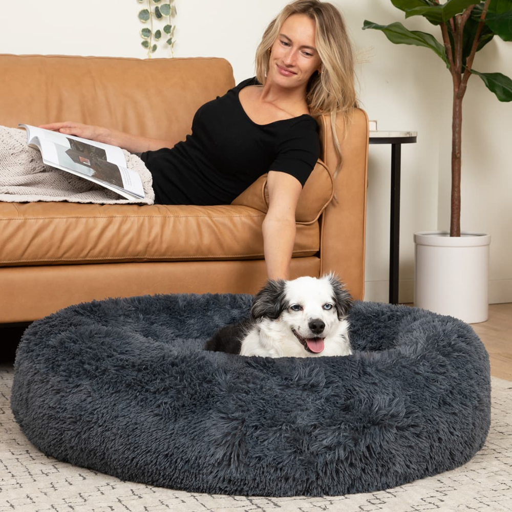 Skanto | Hund Beroligende Seng Myk Pluss Angstlindring Kosedyr Pute