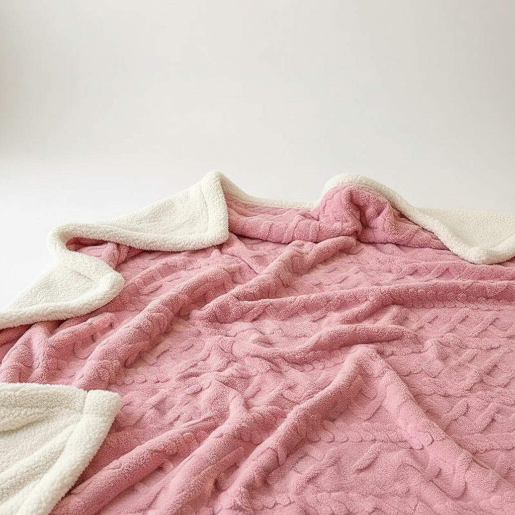 Skanto | WarmThuis Vinterteppe – Luksus Lamull Fleece Teppe med Dobbeltsidig Design