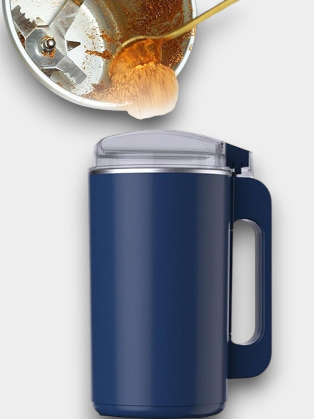 Bærbar elektrisk kaffekverner 600 ml – kaffebønnekverner med sikkerhetsmekanisme og kniver av rustfritt stål | Skanto