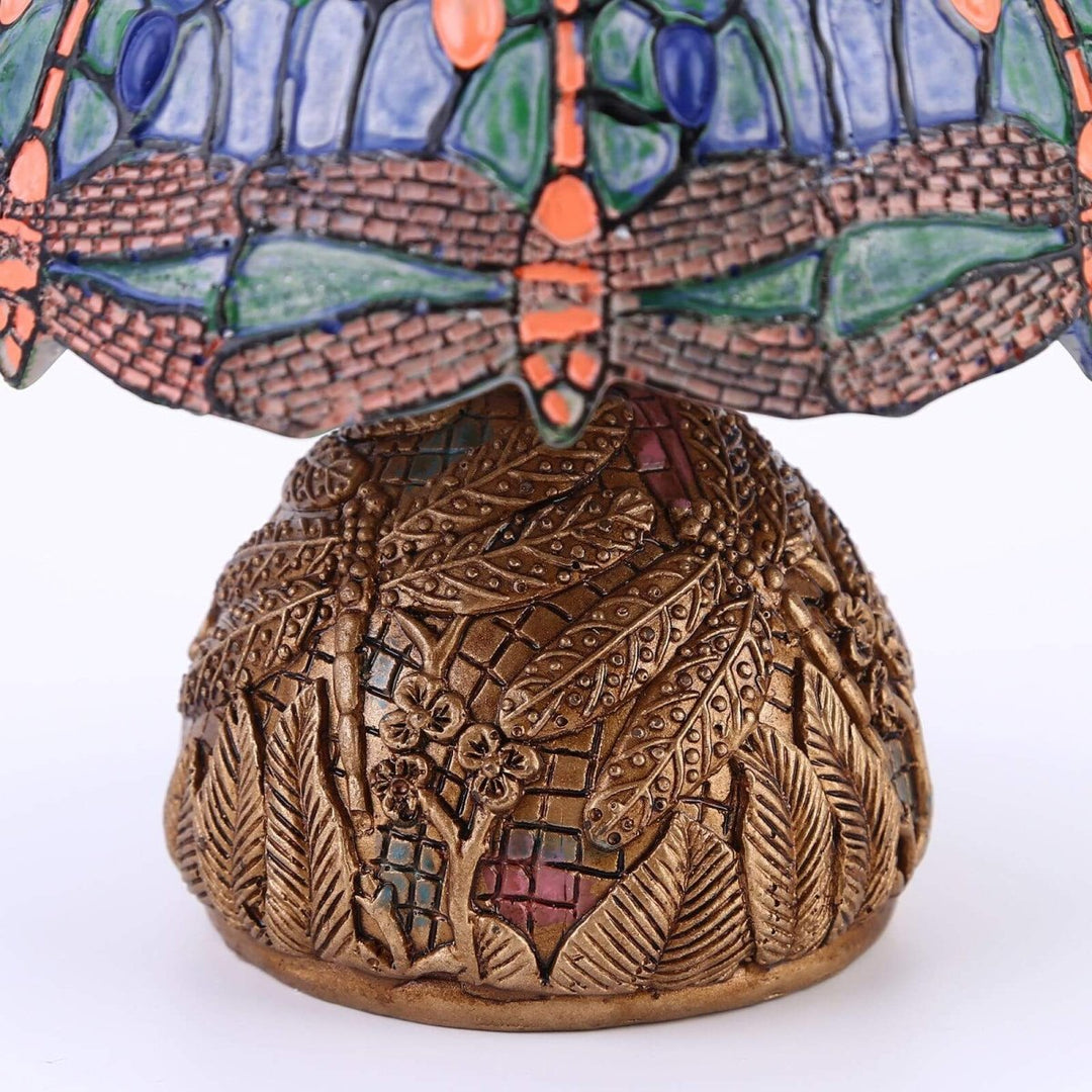 Vintage-Dragonfly-Lampe - Floral Eleganse og Mykhet | Skanto