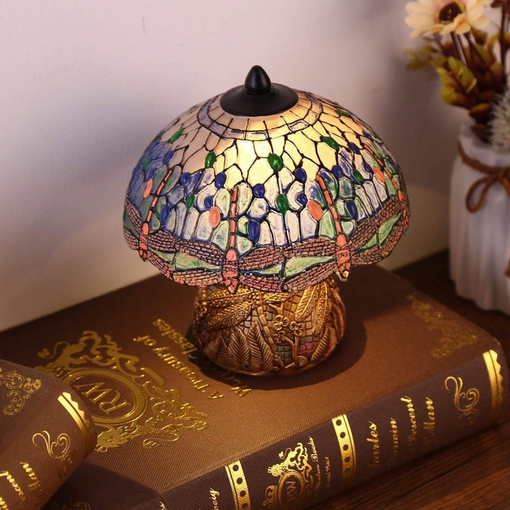 Vintage-Dragonfly-Lampe - Floral Eleganse og Mykhet | Skanto