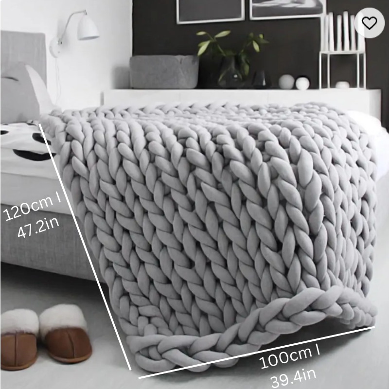 Skanto | Dreamblanket Søvnteppe – Vattert Økologisk K cotton teppe for Avslapning og Stressreduksjon