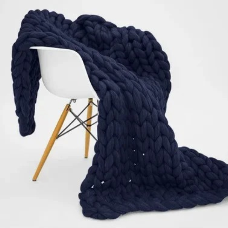 Skanto | Dreamblanket Søvnteppe – Vattert Økologisk K cotton teppe for Avslapning og Stressreduksjon