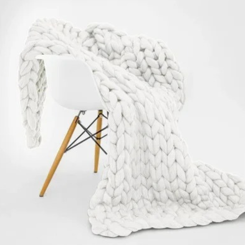 Skanto | Dreamblanket Søvnteppe – Vattert Økologisk K cotton teppe for Avslapning og Stressreduksjon