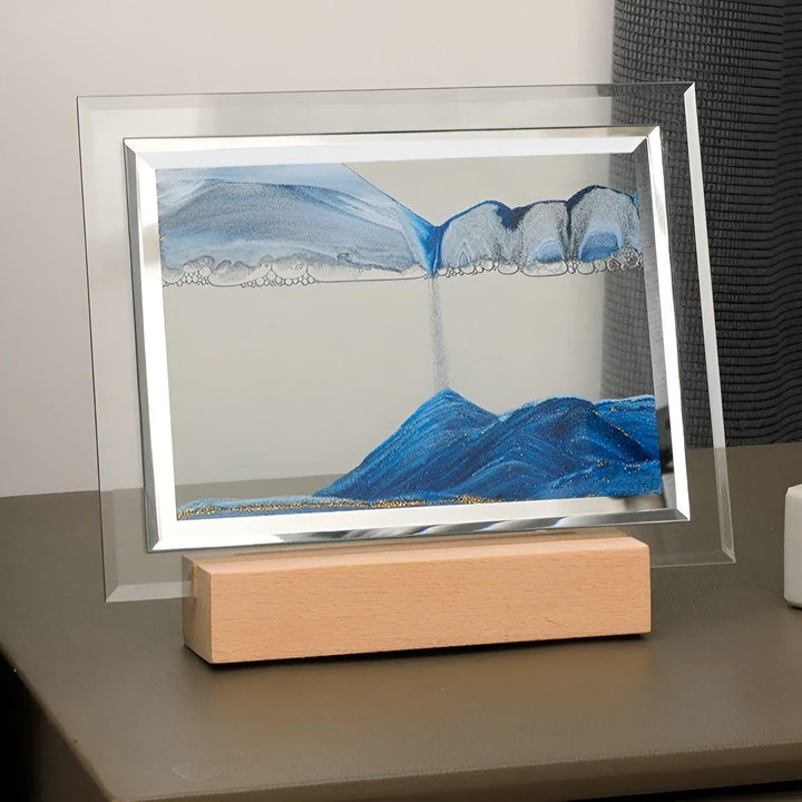 Hypnotisk Sand Kunst Lampe med Beroligende LED Lys Skanto
