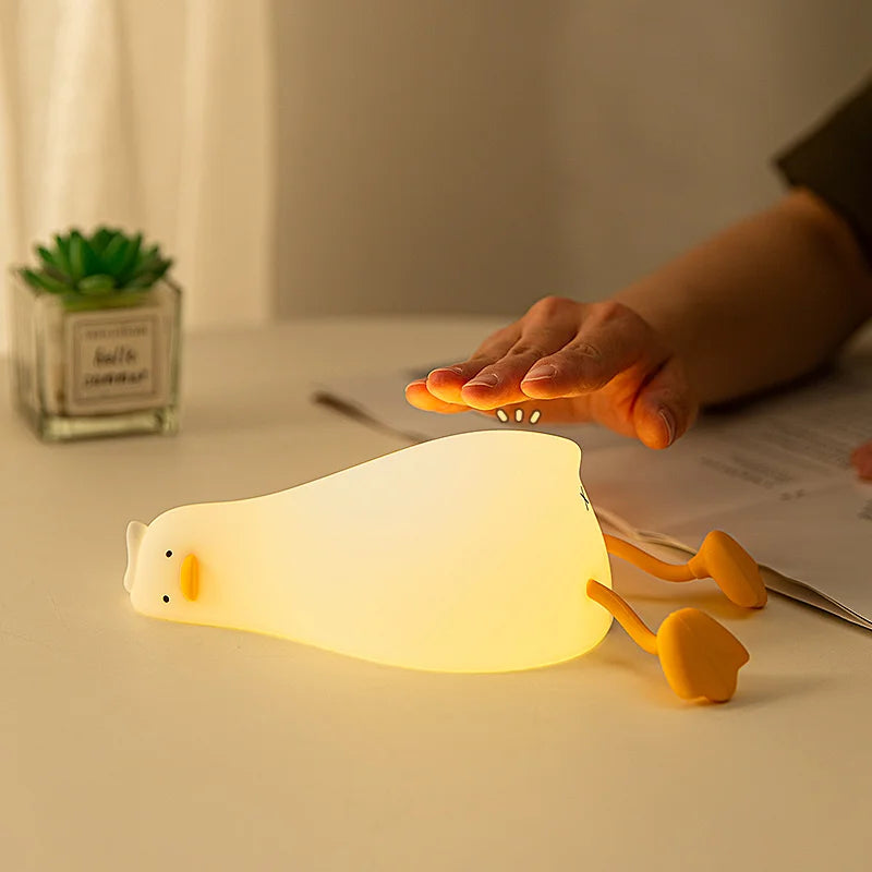 Skanto | QuackyGlow LED And Mood Light | Morsom Nattlampe | LED Dekorasjon for Hjem & Barnerom