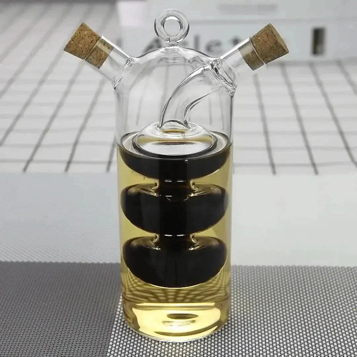 Skanto | Dobbel Glass Olje- og Vineddikdispenser Flaske