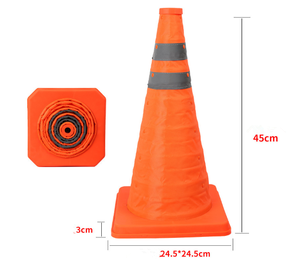 Skanto | Sammenleggbar Trafikkreflekterende Sikkerhetskjegle