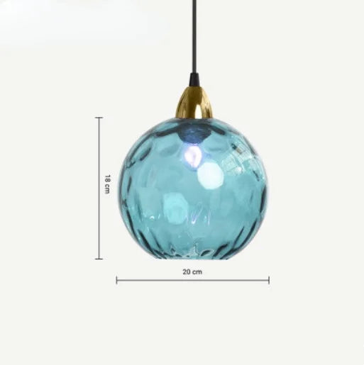 Skanto | HelderBol - Glass kule pendellampe